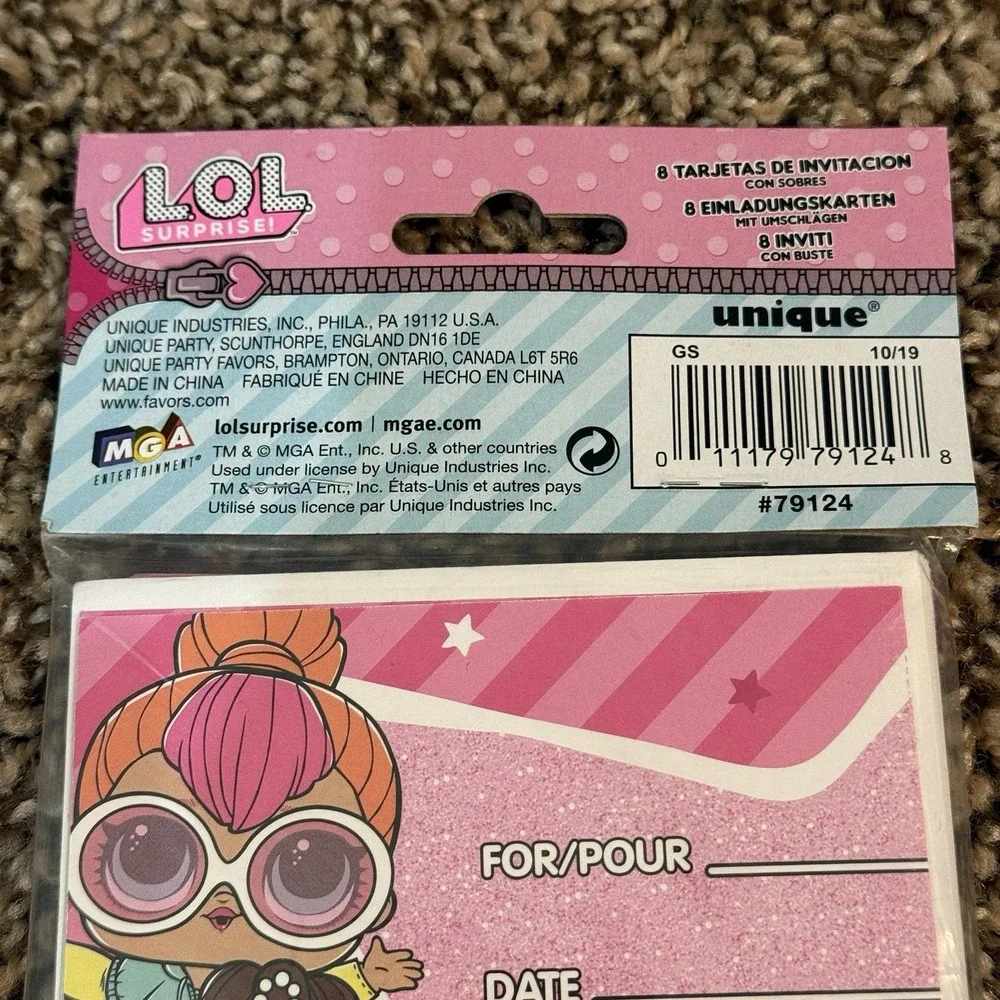 LOL Surprise Party‎ Invitations 2 Packs Of 8 Each Girl MGA New